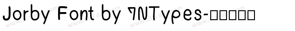 Jorby Font by 7NTypes字体转换